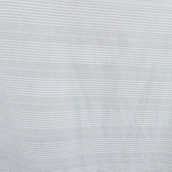 Athleta Max Out Tank Top XL Blue Grey White Stripe Side Tie Dip Back Athleisure - Picture 4 of 13